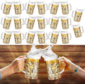 Mifoci 20 Pcs Plastic Beer Mugs with Handles 12 oz Oktoberfest Beer Stein Bulk Reusable Drinking Cups Glasses for Bavarian Party Supplies Cocktail Beverages Alcohol Soda