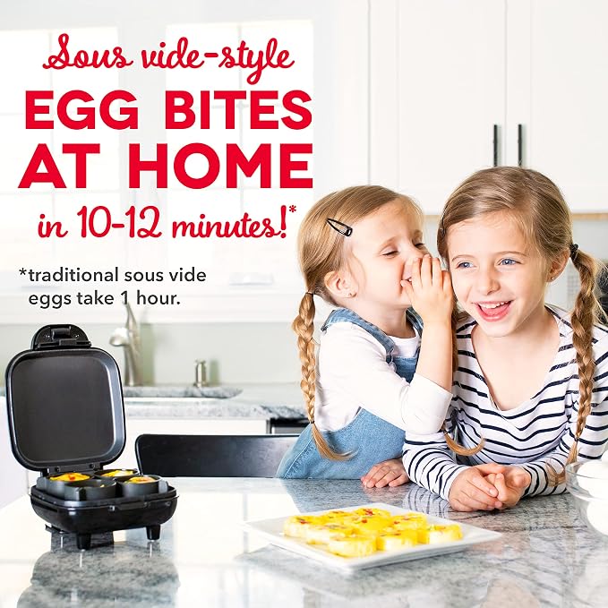 DASH Deluxe Sous Vide Style Egg Bite Maker with Silicone Molds for Breakfast Sandwiches, Healthy Snacks or Desserts, Keto & Paleo Friendly, (1 large, 4 mini) - Aqua (Pack of 8)