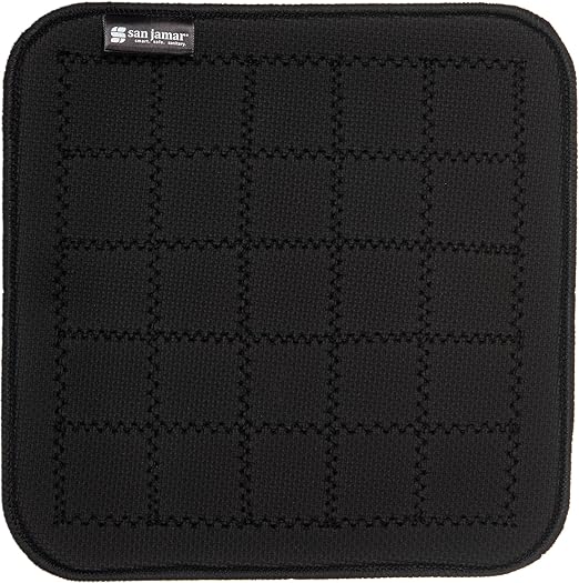 Carlisle FoodService Products UHP1010BK Ultigrip Square Commercial Hot Pad Pan Holder, 10" X 10", Black