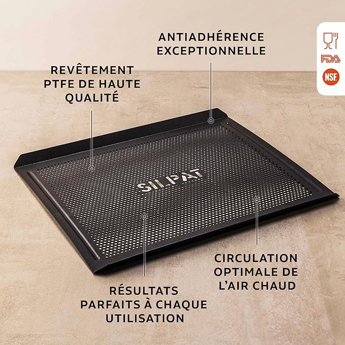 Silpat The Original Cook N' Cool Perforated Baking Tray, Aluminum, 11 5/8” X 16 1/2”