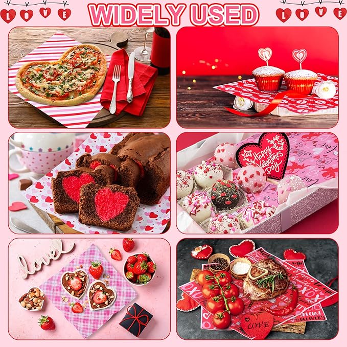 480Pcs Wax Paper Dry Waxed Deli Sheets 12x12in Sandwich Wrapper Decorative Parchment Sheet Food Basket Liner Greaseproof Paper Liners for Mothers Day Home Kitchen Carnival Wedding Birthday Party Favor
