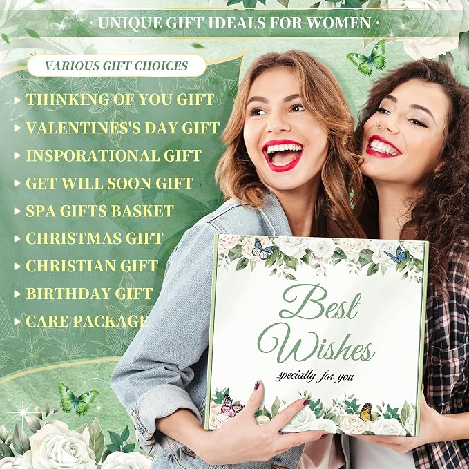 13PCS Self Care Gifts for Women, Christian Gifts for Women Faith, Birthday Gifts Get Well Soon Gifts Basket,Care Package for Mom Wife Her Sister Best Friends, Mothers Day Gifts for Mom
