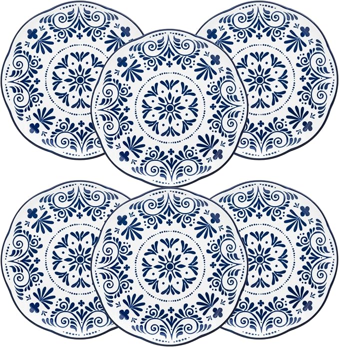 10 Strawberry Street Talavera Dinnerware, Set of 6 (10" Dinner Plate)