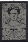Ekelund Weavers - Frida Kahlo Design 'Fuerza' -55% organic cotton, 45% organic linen Dish Towel - @14 x 21 inches