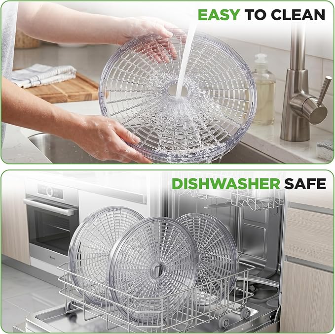 NutriChef Food Dehydrator Machine | Dehydrate Beef Jerky, Meats, Mushrooms, Fruits & Vegetables | Great For At Home Use | Uses High-Heat Circulation for Even Dehydration | 5 Easy to Clean Trays.