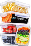 Igluu Meal Prep Glass Containers with Air Vent Lids (5 Pack+Extra Lid) – Airtight & BPA-Free – Oven, Microwave, Freezer and Dishwasher Safe – 28oz – Durable Borosilicate Glass