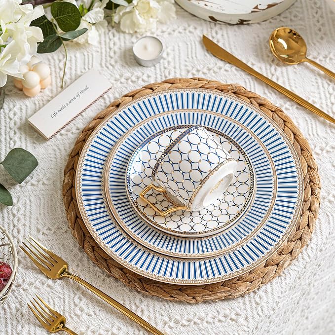 CwlwGO-European style cup and saucer set, 7 oz (about 198.4 grams) bone china exquisite glazed platinum tea cup and saucer (two sets), golden spoon, mug, cappuccino, latte, MOCHA, elegant female suit.