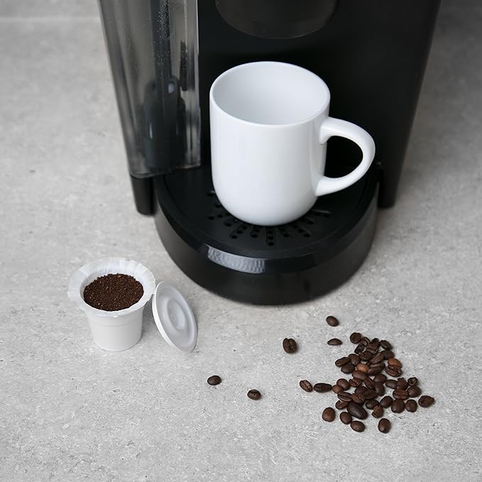 Disposable Paper Coffee Filters 300 Count - Compatible with Keurig, K-Cup machines & other Single Serve Coffee Brewer Reusable K Cups - Use & Make Your Own Pods - Works with All Brands, Gift