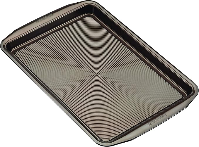 Circulon Bakeware Nonstick Cookie Pan Set, Cookie Sheets for Baking, 2-Pieces, Chocolate Brown