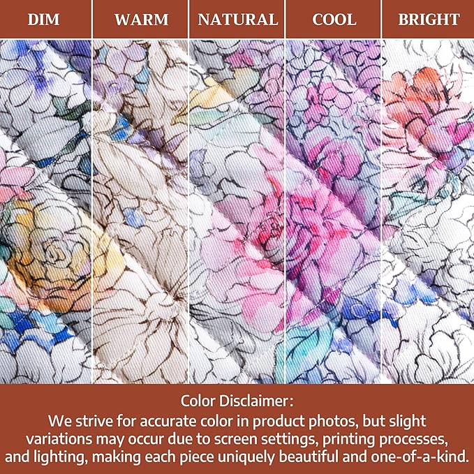 Maison d' Hermine Pot Holders 100% Cotton Heat Resistant Potholders 8" x 8" Hot Pads with Loop BBQ Cooking Baking Gifts for Mothers Day Handling Hot Pans Spring/Summer (Pack of 2, Floral Love)