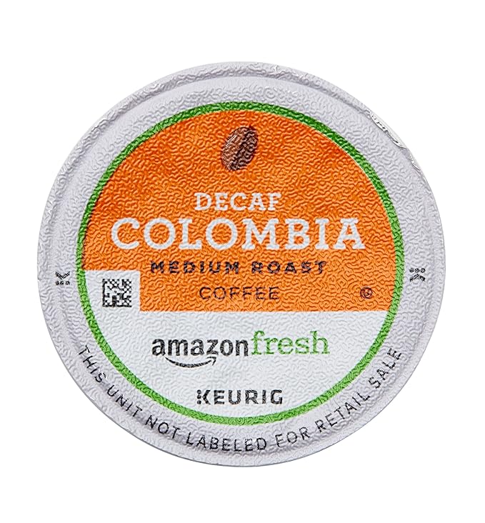 AmazonFresh 80 Ct. K-Cups, Decaf Colombia Medium Roast, Keurig K-Cup Brewer Compatible