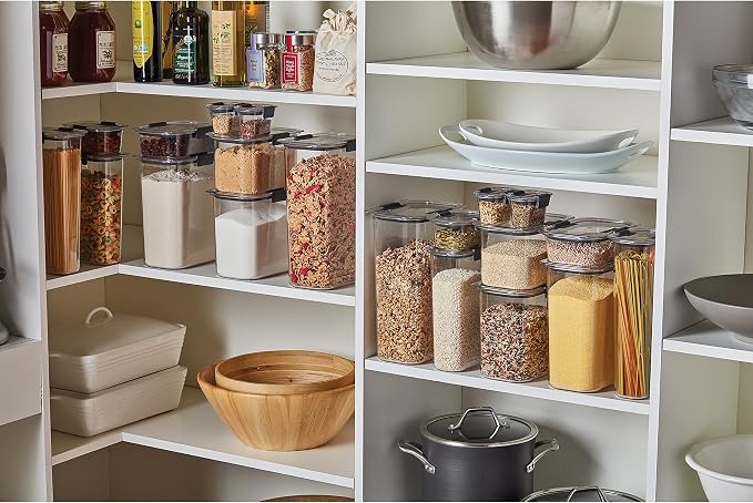 Rubbermaid Brilliance Food Storage Containers Set with Lids (4 Pieces) | Rubbermaid Brown Sugar Container