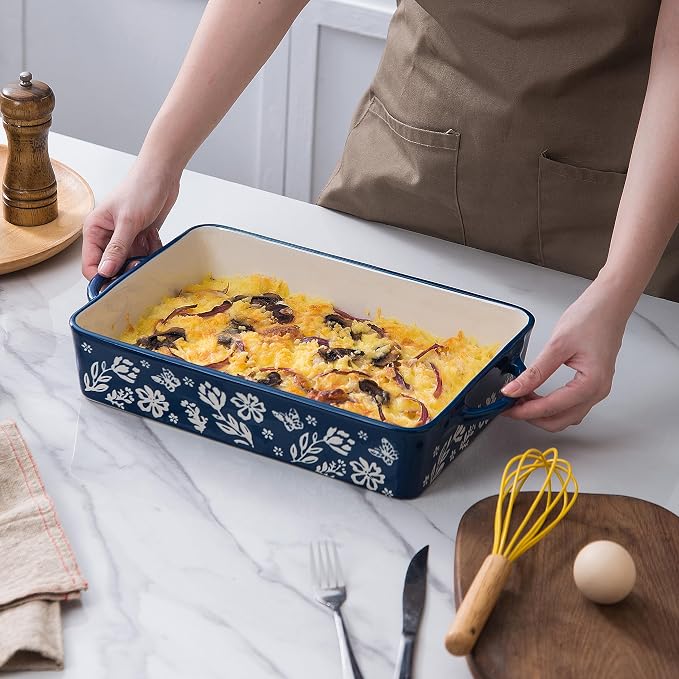 Wisenvoy Casserole Dish 9x13 Baking Pan Casserole Dishes For Oven Baking Dish Ceramic Lasagna Pan Baking Dishes For Oven