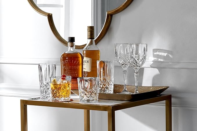 Marquis by Waterford Markham Double Old Fashion Set of 4, 11 oz, Clear