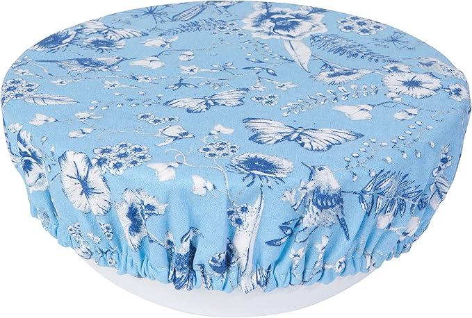 Now Designs Juliette Save It Reusable Cotton Bowl Covers 7.5 and 9.25 inch, Set of 2