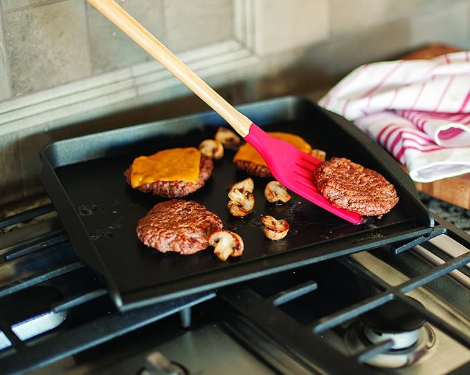 Nordic Ware Stovetop Backsplash Griddle, Black, Nonstick