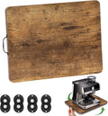 Appliance Slider, Sliding Tray for Coffee Maker, Coffee Pot Slider for Countertop, 360° Rolling Tray Appliance Slider for Kitchen Appliances- Rustic Brown (12.5” X 16”)