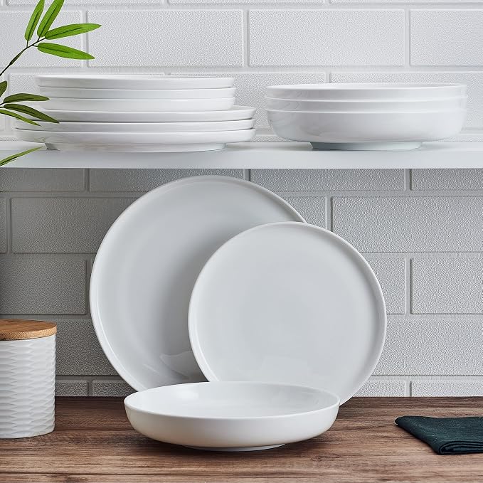 Mikasa Marion Chip Resistant 12 Piece Dinnerware Set, Service for 4
