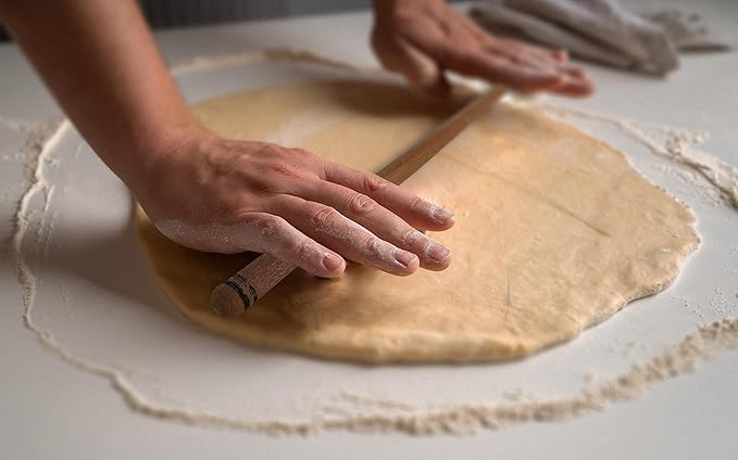 THE VIOLET 80 cm (31.5 Inch) Turkish Baklava Wood Extra Long Rolling Pin | Baking, Dough, Pasta, Kitchen
