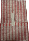 Vaxbo Lin 100% Linen Hand + Tea Towels | Made in Sweden | Different Sizes + Stunning Array of Colors - Storm + Little Storm (Red/Unbleached, Little Storm 35x50cm (13.8x19.5))
