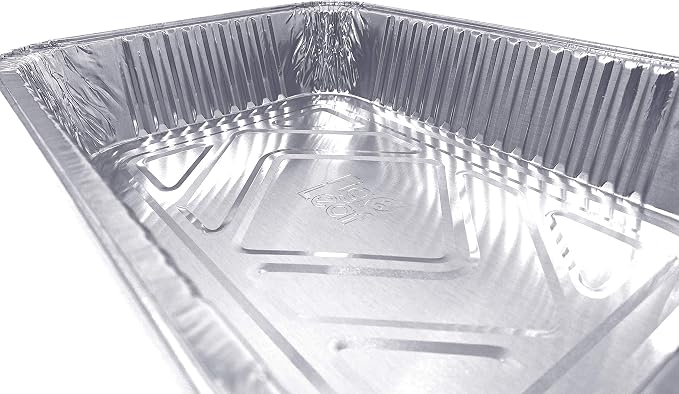 (30 Pack) Premium Lasagna Pans 14" x 10" x 3” Heavy Duty l Disposable Aluminum Foil for Roasting Turkey, Baking, or Cooking