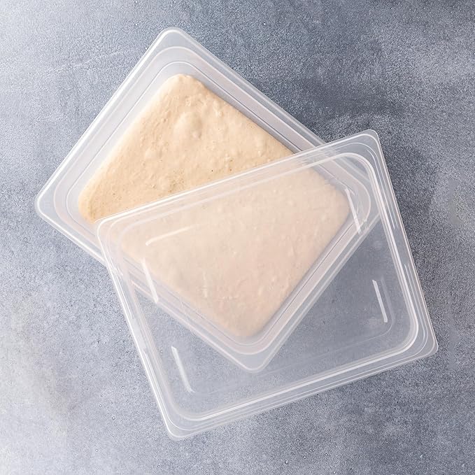 Brod & Taylor Proofing Container (2 Pack) With 6L Capacity, Fits Up to 3000 Grams of Dough – Dough Rising Box for Bread, Sourdough & Pizza (Dishwasher Safe, BPA-Free)