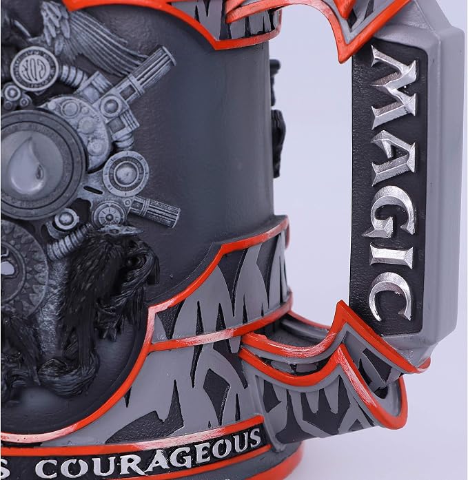 Nemesis Now Magic The Gathering Five Colour Wheel Tankard, Resin, Grey, 1 Count (Pack of 1)