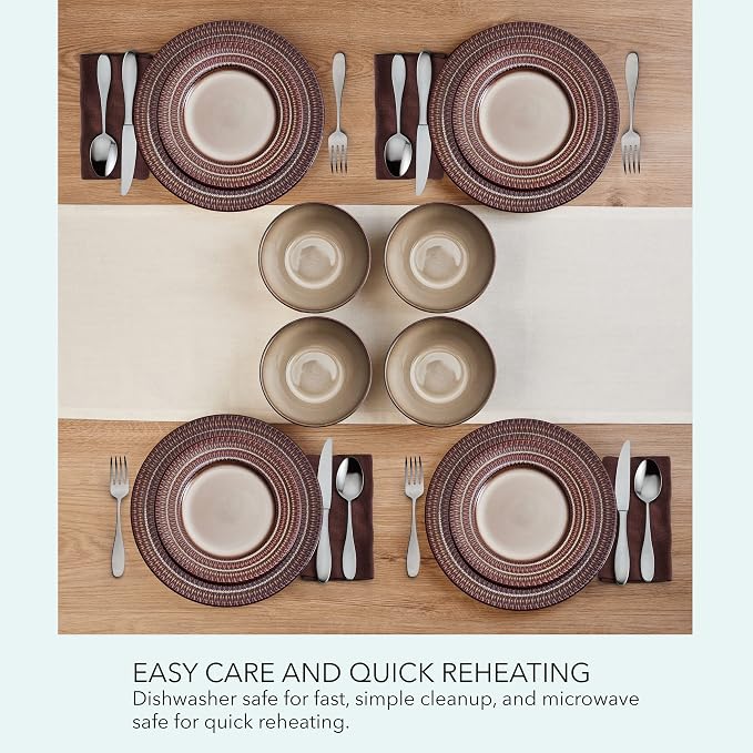 Pfaltzgraff Skylar 12 Piece Dinnerware Set, Service for 4
