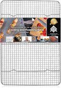 KITCHENATICS Jelly Roll Cooling Rack Stainless Steel Oven Safe 10x15 Inches | Fits a standard 10x15 jelly roll pan for grilling, broiling and draining grease while cooking