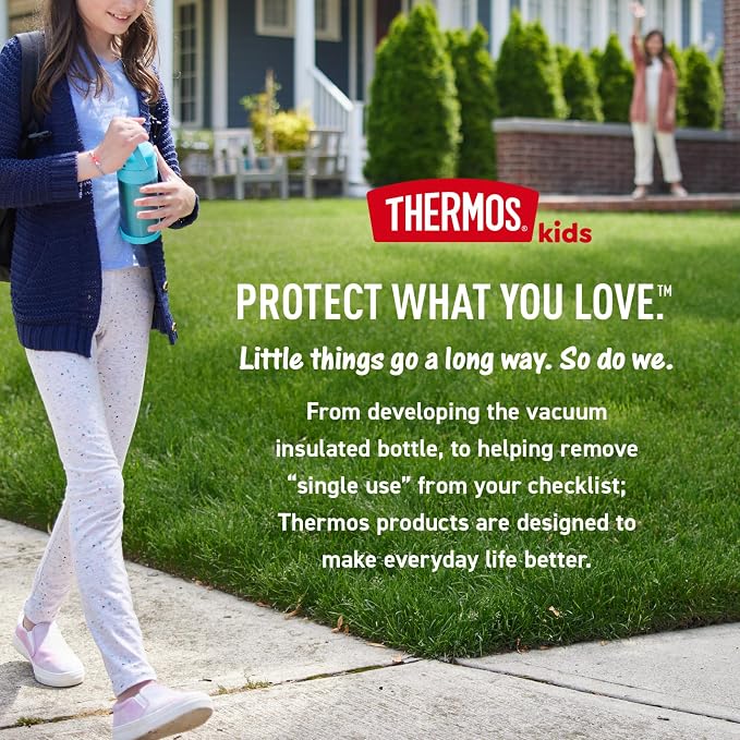 THERMOS FUNTAINER Water Bottle with Straw - 12 Ounce - Kids Stainless Steel Vacuum Insulated Water Bottle with Lid, Gabby’s Dollhouse