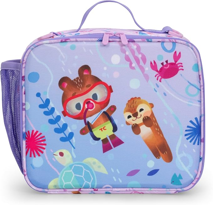 Traveler's Choice Kids JoJo the Bear's School Adventure, Under the Sea, Lunch Bag (8.5 x 10 x 4)