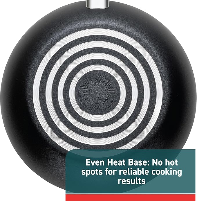 T-fal Essentials Non-Stick Pots and Pans Cookware 10 Piece Set, Black