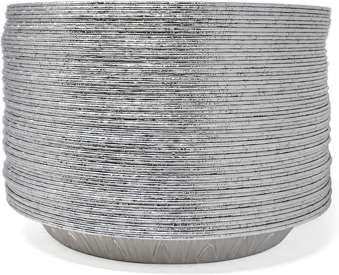 Fig & Leaf (360 Pack) Premium 9-Inch Pie Pans l Disposable Aluminum Foil l Heavy-Duty l Tin Plates for Tart Quiche Pies