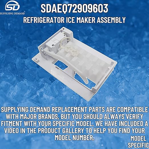Supplying Demand AEQ72909603 2216335 Refrigerator Ice Maker Assembly Replacement Model Specific Not Universal