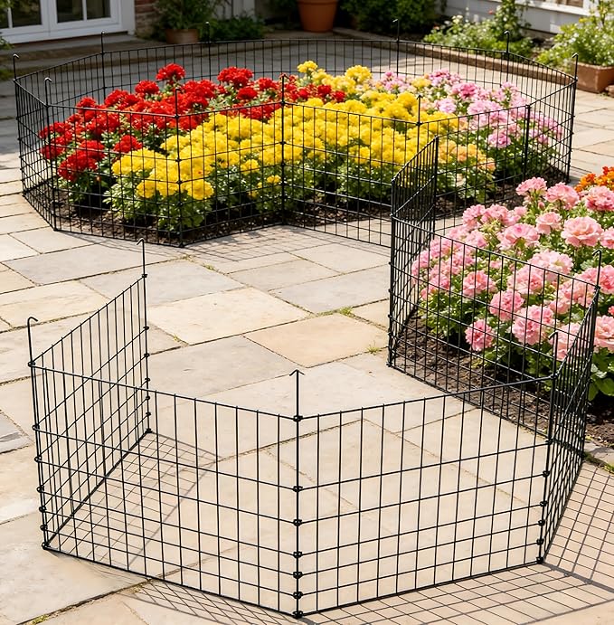 Garden Wire Compost Bin 30x30x24 inches, Green, Garden Bed Fencing
