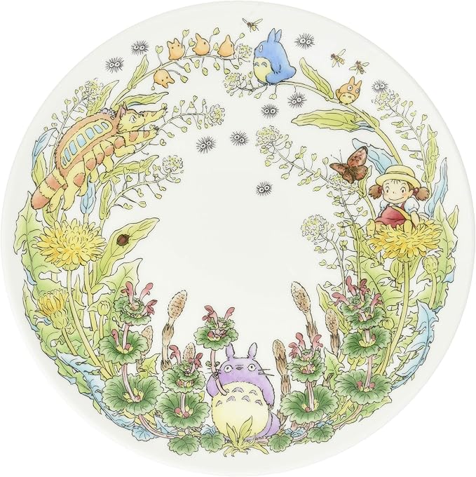 Noritake T50116A/4660-2 My Neighbor Totoro Plate, 9.1 inches (23 cm), Dandelion, Microwave Safe, 1 Piece