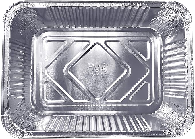 (30 Pack) Premium Lasagna Pans 14" x 10" x 3” Heavy Duty l Disposable Aluminum Foil for Roasting Turkey, Baking, or Cooking