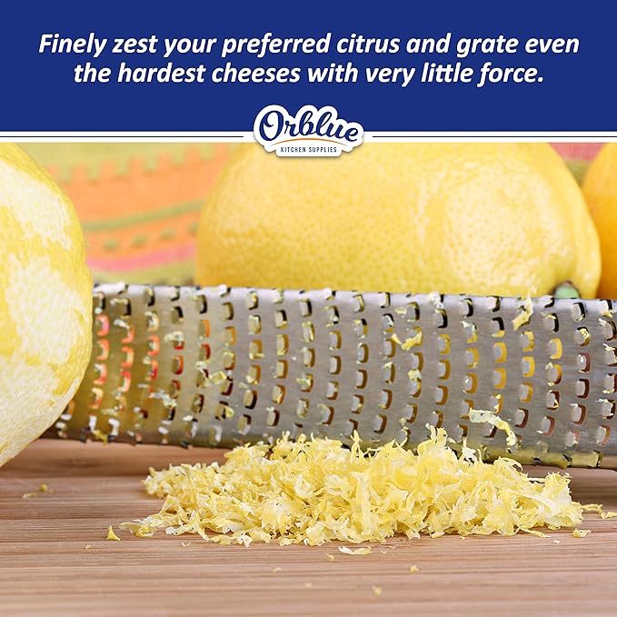 Premium Garlic Press & Lemon Zester Black Duo