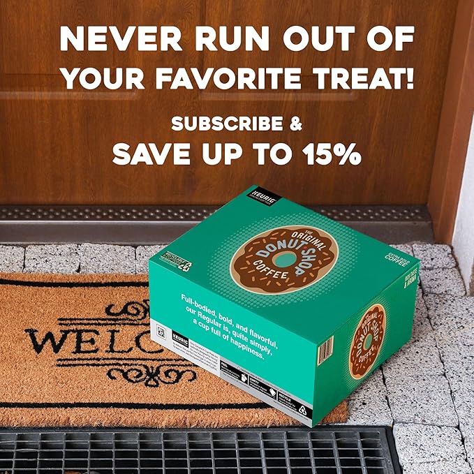 The Original Donut Shop Duos Nutty + Caramel Keurig Single-Serve K-Cup Pods,Medium Roast Coffee,24 Count (Pack of 8)