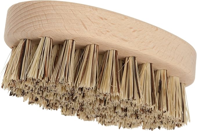 REDECKER Mussel Brush with Beechwood Handle, 3-3/4-Inches, Set of 2 - Brush for Scrubbing Mussels