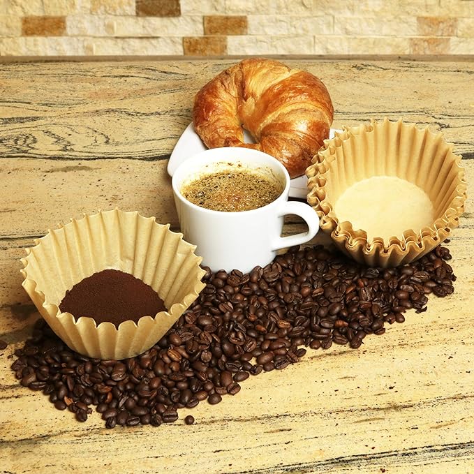 8-12 Cup Basket Coffee Filters (Natural Unbleached, 1000)