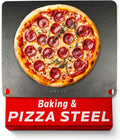 OLEEK Pizza steel Sheets for oven - Metal baking steels sheets for oven - Pizza steels 16x13.4 inches - Steel stone for oveens - Baking's pro pizzaa - Baking's stone