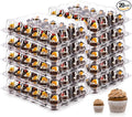 NPLUX 24 Count Mini Cupcake Containers 20 Pack Cupcake Holder with Detachable Tall Dome Lids Mini Plastic Stackable Cupcake Boxes for 480Cupcakes, BPA Free