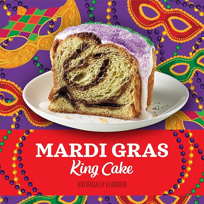 Community Coffee Mardi Gras King Cake Flavored 72 Count Coffee Pods, Medium Roast, Compatible with Keurig 2.0 K-Cup Brewers 72 Count (Pack of 6)