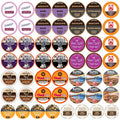 Perfect Samplers Dark Roast and Flavors Single Serve Coffee Pods for Keurig K Cup Machines, Bold Lover's Select, 50 Count