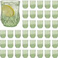 40 Pack Plastic Stemless Wine Glasses,12oz Unbreakable Vintage Elegant Drinking Glass Set,Reusable Fancy Cocktail Cups for Party, Wedding, and Bulk Events (40, 12oz-Sage Green)