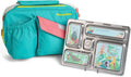 PlanetBox Rover Stainless Steel Bento Box Style Lunch Box Kit for Kids with 5 Compartments, Includes Insulated Lunch Bag, Leakproof Food Containers and Matching Mermaid Lagoon Magnets