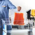 CURTA 26 Qt Extra Large Sous Vide Container with Notched Lid, 1/1 Full Size 8" Deep Polycarbonate Water Bath Tub, Fits Anova and Most Cookers (Immersion Circulator NOT Included)