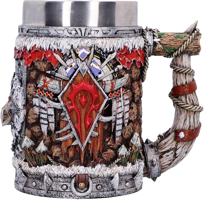 Nemesis Now World of Warcraft Horde Tankard 15.5cm - Officially Licensed Resin WoW Collectible, For Horde Players, Fantasy Collectors & WoW Fans