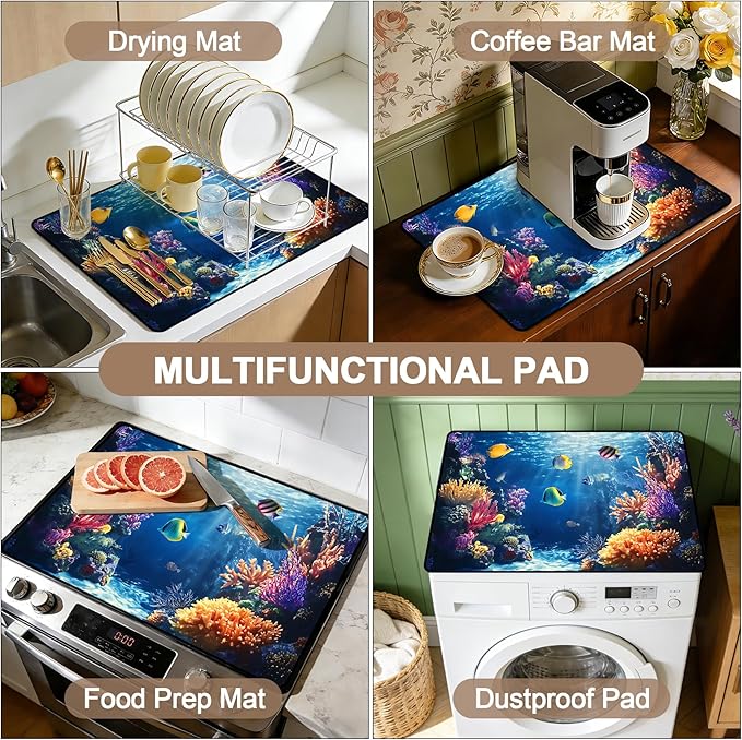 Stove Top Covers for Electric Stove: Heat Resistant Protector Glass Stove Top Expands Counter Space, Stylish Kitchen Decor (CH2064)